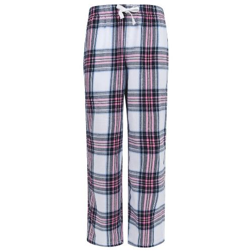 Sf Minni Kids Tartan Lounge Pants White/Pink Check